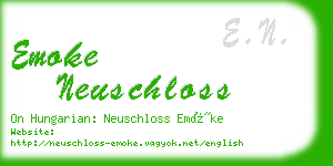 emoke neuschloss business card